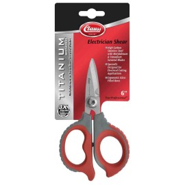 Clauss 18474 6-inch Electrician Shears: Stainless Steel Blade
