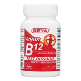 Deva Vitamina B12 Vegana 1000 Mcg 90 Tabletas Limón