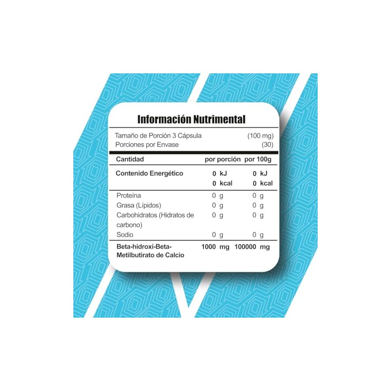 Meta Nutrition HMB, 1000mg de beta-hidroxi beta-metilbutirato, 90 cápsulas, 30