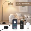 Heemab Modern Arc Floor Lamp with Remote for Comforting Lighting,