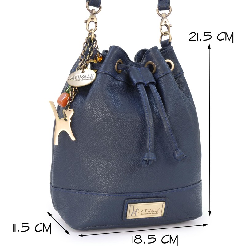 Catwalk Collection Handbags - Women's Leather Shoulder Bag Medium -