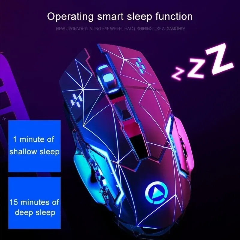Mouse Óptico Gamer Yindiao A4 1600dpi 3 Modos Con Luz