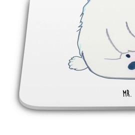 Mr. & Mrs. Panda Set of 6 Coaster Set Polar Bear Lazy - Gift, Teddy, Cup Coasters, Teddy Bear, Coaster Felt, Relaxing, North Pole, Relaxing