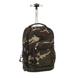 Rockland Melbourne Hardside Expandable Spinner Wheel Luggage, CAMO, One Size