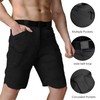 Hello MrLin Cargo Shorts for Man Waterproof Stretch Multi Pockets