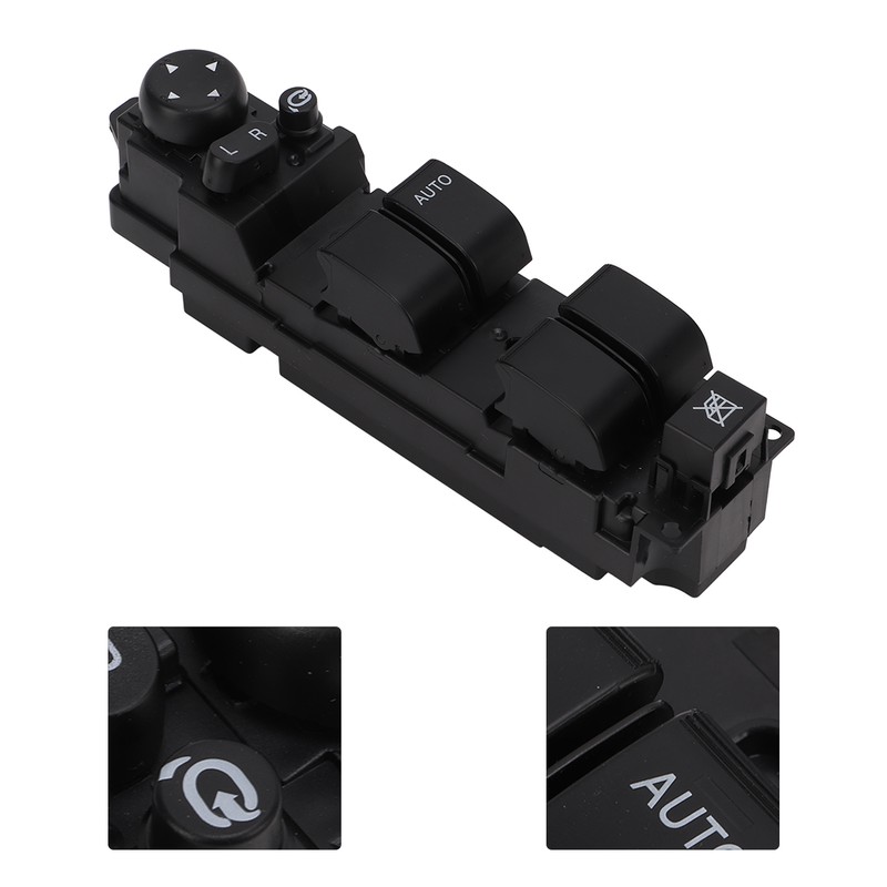 Power Window Switch D652‑66‑350A Black ABS Sturdy Replacement for Mazda