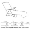 Lounger Beach Towels, Portable Beach Chair Cover with Pockets Pool