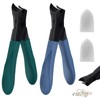 Pack of 2 Nail Clippers, Toenails, Slanted Nail Clippers with