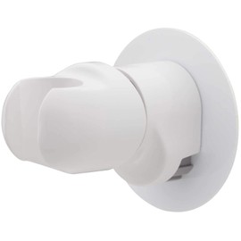 KAKUDAI Shower Hook, Angle Adjustable, 358-126-W, Screw Stop, Cosmetic Plate Included, White