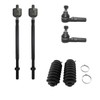 Detroit Axle - Brand NEW 6pc Front Suspension Kit for Toyota Paseo and Tercel - Front Inner and Outer Tie Rod Ends, Front Rack and Pinion Boots