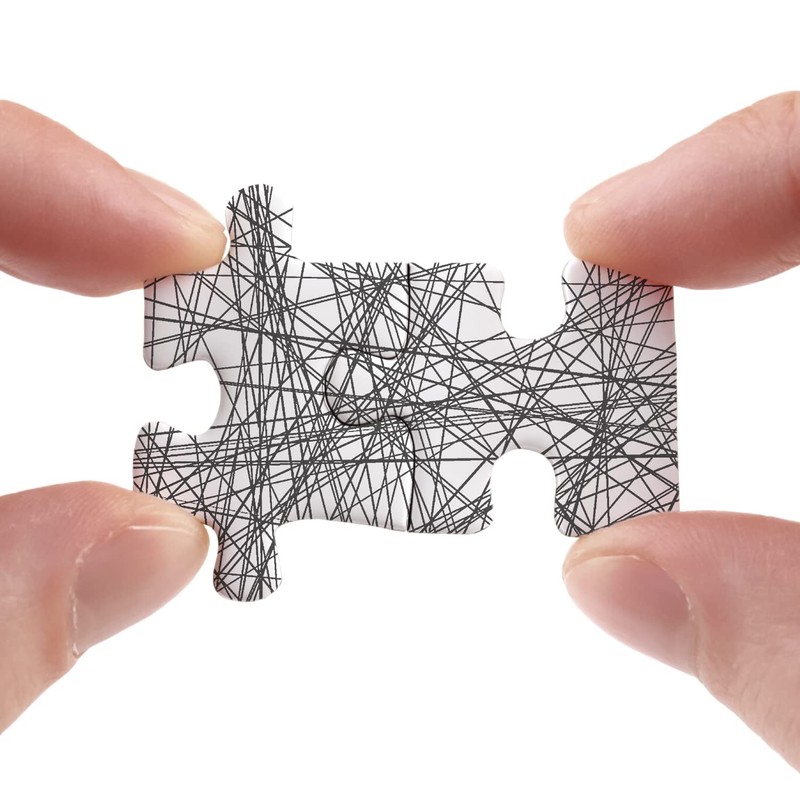 Hard Puzzles for Adults 1000 Pieces, Impossible Difficult Line Puzzle,