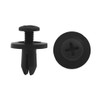 uxcell 50Pcs Plastic Door Buckle Clasp Push Type Screw Rivet