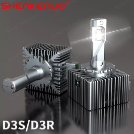 QUAYUB Set(2) D3S LED Headlight Bulbs Replace Factory HID Headlight Pair 6000K White