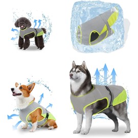Generic Dog Cooling Vest, Mesh, Light Gray, Small, Medium, Large