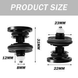 Pack of 30 door trim mounting clips, door trim clips, mounting clips T5, mounting clips, car door panel, Golf 5 6 7, VW T5 T6 Passat Polo Skoda Caddy, A4 A5 A6