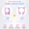 Riwbox CF9 - Auriculares Bluetooth para niños con luz LED,