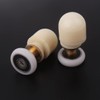 ATOPLEE 8pcs Shower Door Rollers Replacement - Brass ABS Sliding