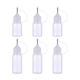 tiyiyok Needle Bottle, Liquid Bottles, 5/10 ml, Precision Tips Lubricating Bottle, Small Squeeze Bottle, Empty Glue Bottle, Plastic Bottle for DIY Projects, Refills, Glue