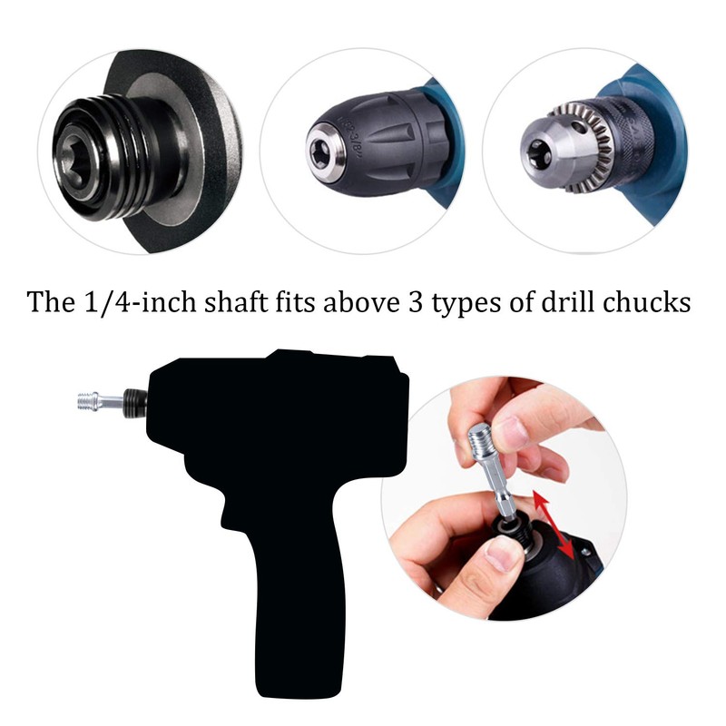 Kichwit 4 Inch Drill Power Brush Tile Scrubber Scouring Pads