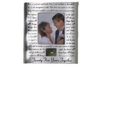Roman 25th Silver Wedding Anniversary Picture Photo Frame