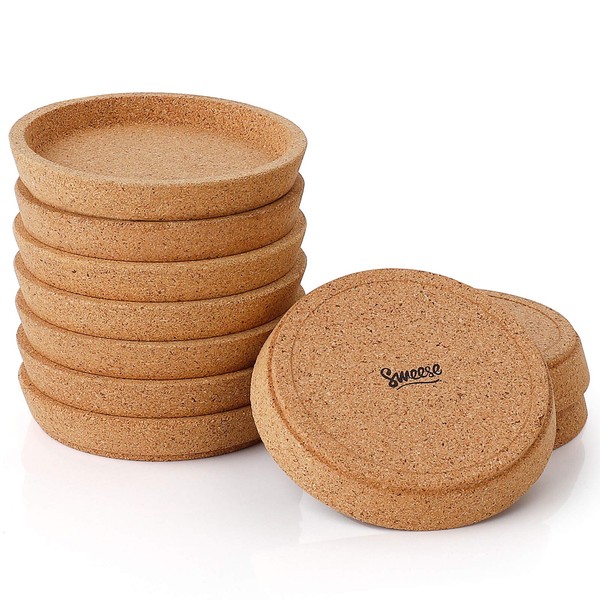 Sweese Cork Coasters - 4 Inch Perfect for Most Kind