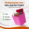 HAUSSIMPLE Car Trash Can Waterproof Vehicle Garbage Bin, Leakproof Anti