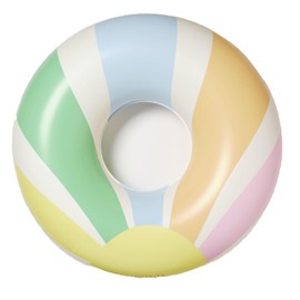 SUNNYLiFE Adult Pool Ring Float in Pastel Gelato - Durable, Safety-Tested PVC, Includes Puncture Repair Patch, Perfect for Pool, 220 lbs Max