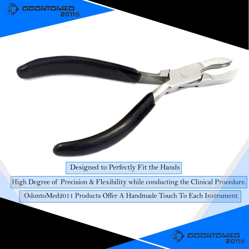 OdontoMed2011 Loop Closing Pliers-Perfect for Closing Jump Rings (Black Grip)