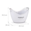 Relaxdays 10028655 Champagne Cooler, Premium 6 L Volume, Drinks Cooler,