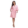 ANLIQI 100% Cotton Robes for Women Lightweight Kimono Spa Robe
