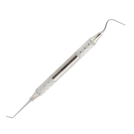 MASTERYD Dental Calcium Hydroxide PICH Dycal Applicator Double Ended Placer Stainless Steel Hollow Handle with Knurled Handle for Firm Grip Dental Placement Instruments