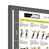 CLEAN SPORTS® Slingtrainer Workout Poster with Four Full Body Workouts
