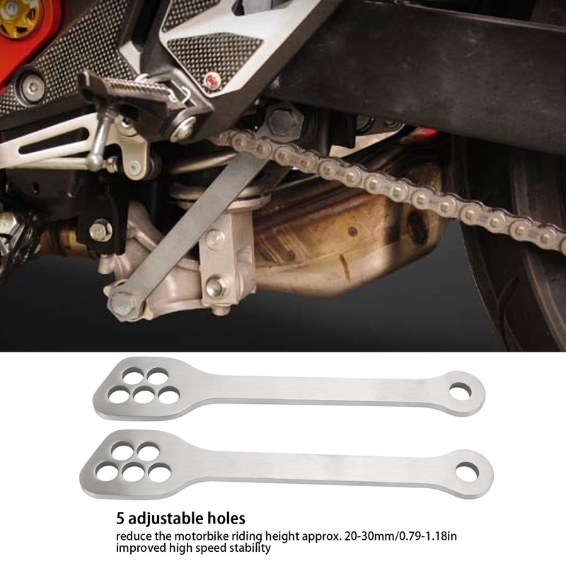 Lowering Links, Stainless Steel Rear Lowering Link Kit Motorcycle Accessories