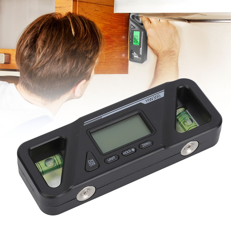 Digital Inclinometer Plastic ABS Magnetic Base Level Angle Measuring Gauge