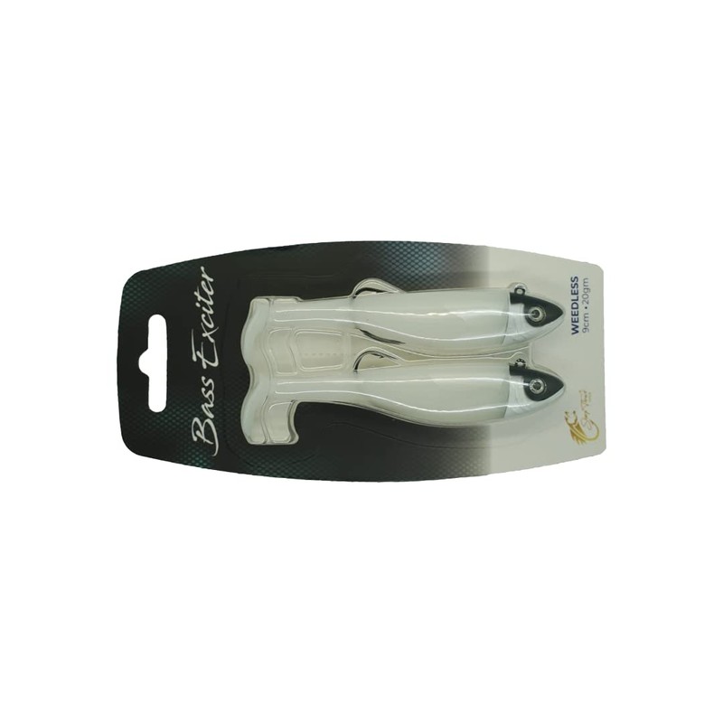 Bass Exciter Weedless Soft Bodied Lure - 9cm, 20gm, with