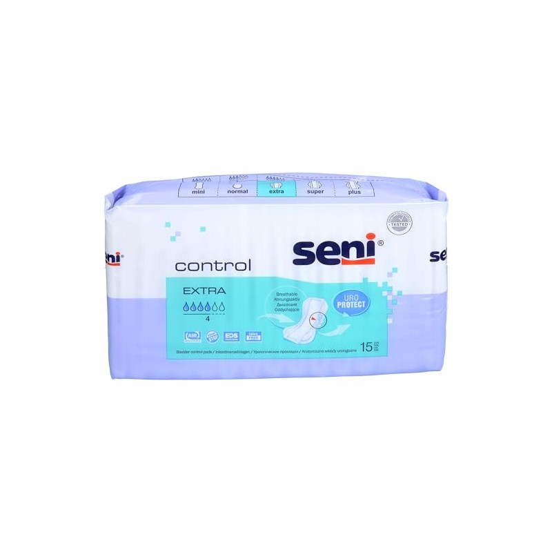 Seni Control Extra Incontinence Pads (Pack of 15)