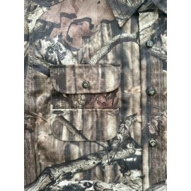 Mossy Oak Vintage Men’s Mossy Oak Break Up Infinity Ripstop Long Slv Button Up Size Medium