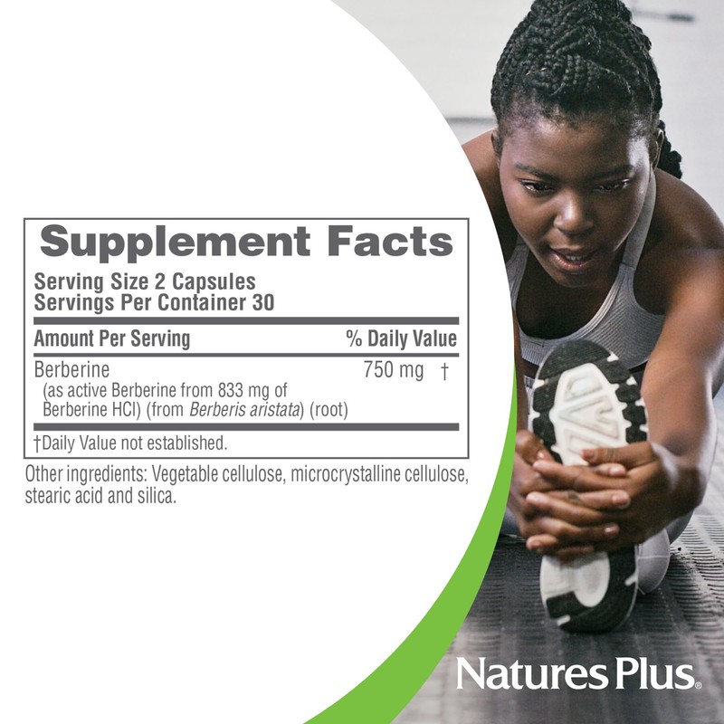 Natures Plus PRO Berberine 750 mg - 60 Capsules -