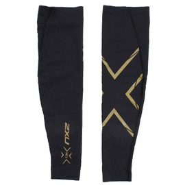 2 Times You UA3513a Compression Wear, MCS Elite Compression Arm Guard, Unisex, UA3513a, BLK/GLD