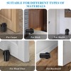 Door Stoppers, 6 Pack Black Door Stops Heavy Duty Stainless