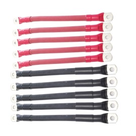 Na 4/0 Solar Battery Cables 5 RED/5 Black 4/0 12" EA Sealed Wind,RV, Inverter USA