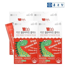 Chong Kun Dang Gelton Kids Iron Vitamin Plus 30 Poet 4 Box Growth Children's Iron Children Vitamin C Contains / 종근당 젤튼튼 키즈 철분 비타민 플러스 30포 4박스  성장기 어린이 철분제 비타민C 함유