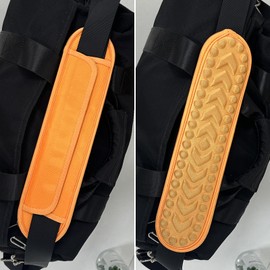 FIEIL 2 Pack Breathable Universal Shoulder Pad,Detachable Shoulder Strap Pad Pads Help Relieve Shoulder Pain(3D Air Cushion-Orange)