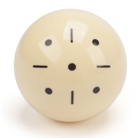 GSE Billiard Practice Training Cue Ball, AAA-Grade PRO Cup Standard Pool Billiard Cue Ball with Black Dots(6 oz 2-1/4")