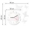 Round and modern butterfly wall clock with no tick sound