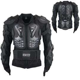 Motorcycle Protective Jacket Full Body Armor, Chest Spine Protection Dirt Bike Gear for Men Motocross MTB Racing