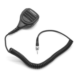 SUNDELY® Waterproof Microphone for Uniden Marine Radio Atlantis 200 250 MHS126 MHS245 UH073 UH078 Walkie Talkie Heavy Duty Hand Held Shoulder Lapel Mic with 3.5mm Headphone Port & Rotating Back Clip