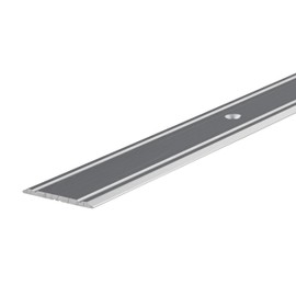 GedoTec Aluminium Transition Profile Super Flat Perforated Transition Rail 2000 x 30 mm Floor Profile Aluminium Silver Anodised Cover Strip for Screwing 1 Piece Rail for Tiles Laminate etc.
