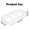 Refrigerator Egg Tray Durable Plastic Egg Holder Boxes 8 Eggs