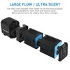 NO.17 Submersible Aquarium Internal Filter 12W, Adjustable Fish Tank Filter